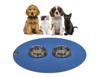 SANOZOO® - Napfunterlage, Öko-Tex, Rund 120 cm Blau