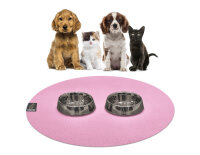 SANOZOO® - Napfunterlage, Öko-Tex, Rund 120 cm Rosa
