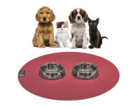 SANOZOO® - Napfunterlage, Öko-Tex, Rund 120 cm Rot