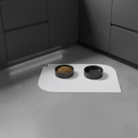 SANOZOO® - Napfunterlage, Öko-Tex, Blatt Hellgrau 40 x 60 cm