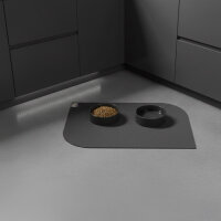 SANOZOO® - Napfunterlage, Öko-Tex, Blatt Grau 40 x 60 cm