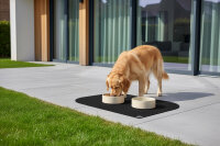 SANOZOO® - Napfunterlage, Öko-Tex, Blatt Schwarz 40 x 60 cm