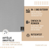 SANOZOO® - Napfunterlage, Öko-Tex, Blatt Schwarz 40 x 60 cm