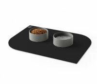 SANOZOO® - Napfunterlage, Öko-Tex, Blatt Schwarz 40 x 60 cm