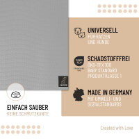 SANOZOO® - Napfunterlage, Öko-Tex, Blatt Grau 60 x 90 cm