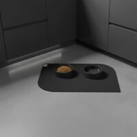 SANOZOO® - Napfunterlage, Öko-Tex, Blatt Schwarz 60 x 90 cm