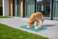 SANOZOO® - Napfunterlage, Öko-Tex, Blatt Petrol 60 x 90 cm