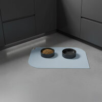 SANOZOO® - Napfunterlage, Öko-Tex, Blatt Hellblau 60 x 90 cm