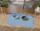SANOZOO® - Napfunterlage, Öko-Tex, Blatt Hellblau 60 x 90 cm