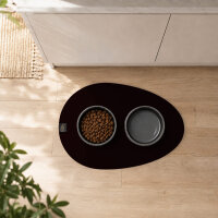 SANOZOO® - Napfunterlage, Öko-Tex, Tropfen 40x60cm Schwarz