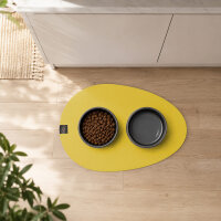 SANOZOO® - Napfunterlage, Öko-Tex, Tropfen 40x60cm Mangogelb