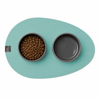 SANOZOO® - Napfunterlage, Öko-Tex, Tropfen 40x60cm Petrol