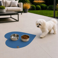 SANOZOO® - Napfunterlage, Öko-Tex, Herz 60x60cm Blau