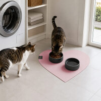 SANOZOO® - Napfunterlage, Öko-Tex, Herz 60x60cm Rosa
