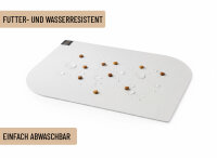 SANOZOO® - Napfunterlage, Öko-Tex, Blatt Sand / Beige  40 x 60 cm